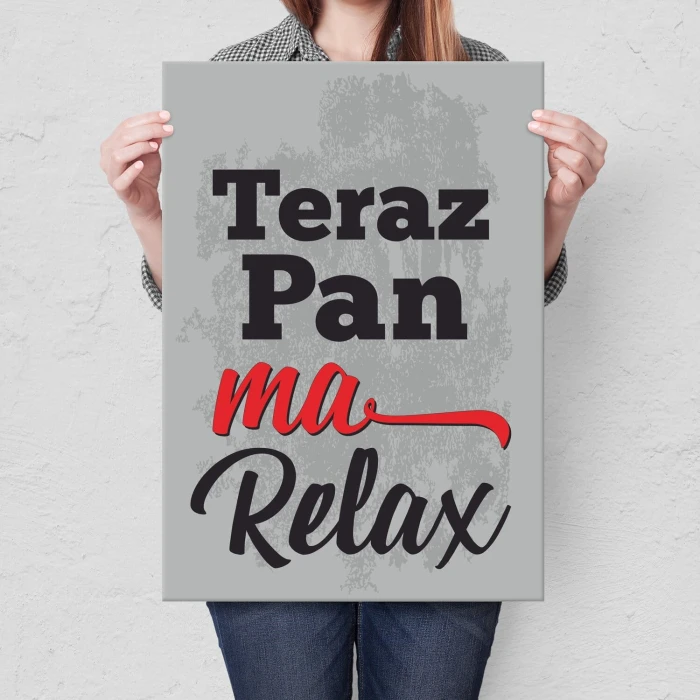 Poster metal teraz pan ma relax gift