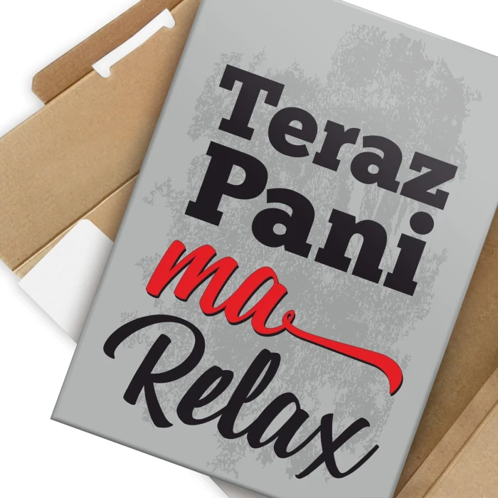 Poster metal teraz pani ma relax gift