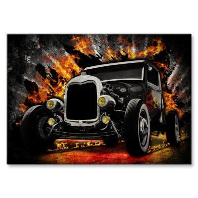 Plakat metalowy HOT ROAD Prezent