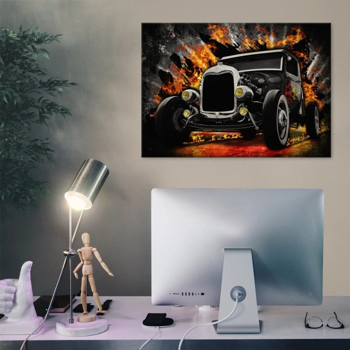 Poster metal HOT ROAD gift