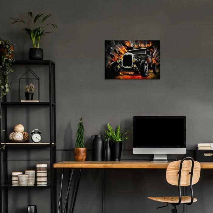 Plakat metalowy HOT ROAD Prezent