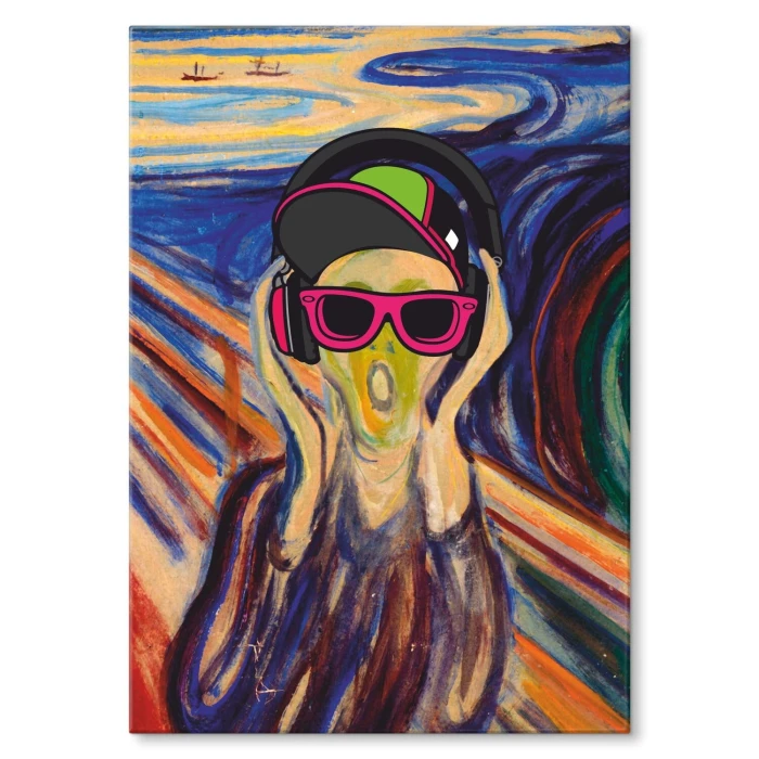 Plakat metalowy screem modern Prezent