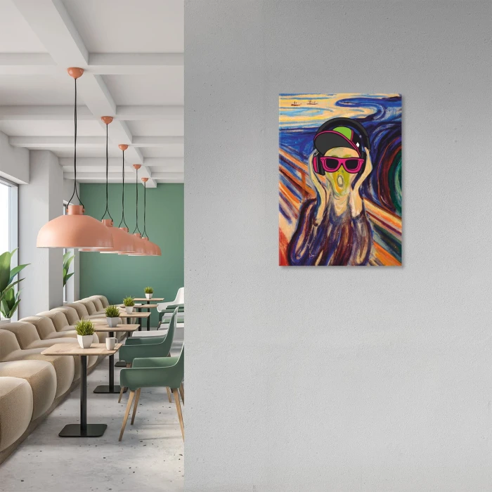 Plakat metalowy screem modern Prezent