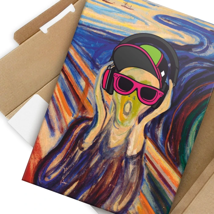 Plakat metalowy screem modern Prezent