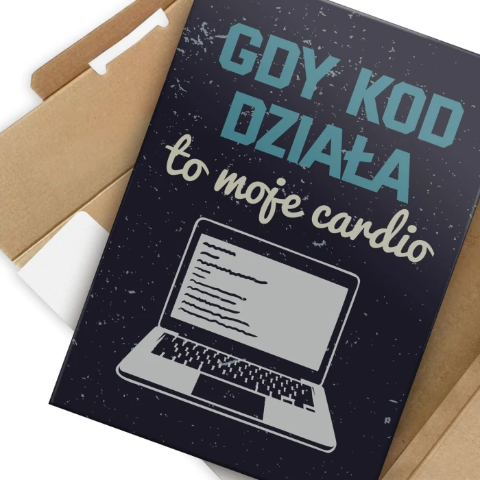 Poster metal Gdy kod działa gift