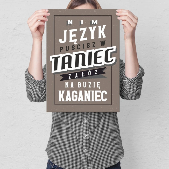 Poster metal Kaganiec gift