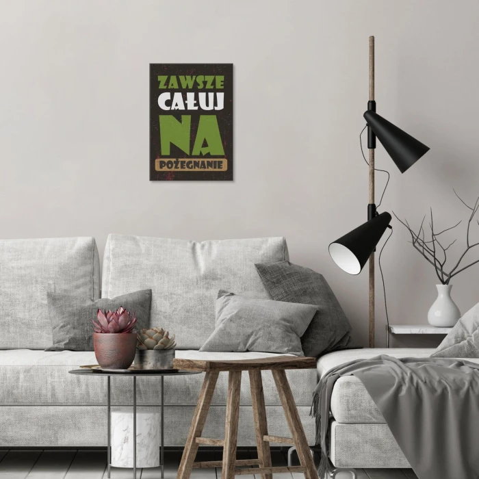 Poster metal całuj na pożegnanie gift