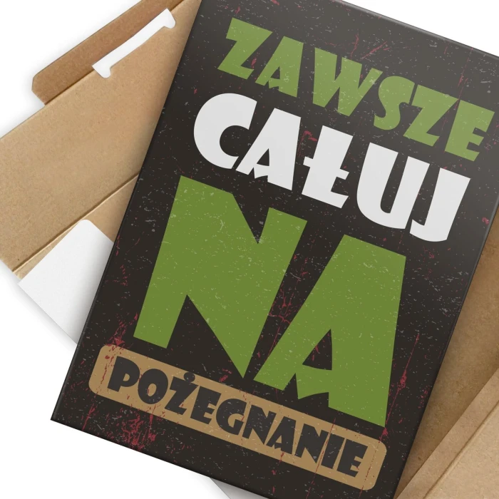 Poster metal całuj na pożegnanie gift