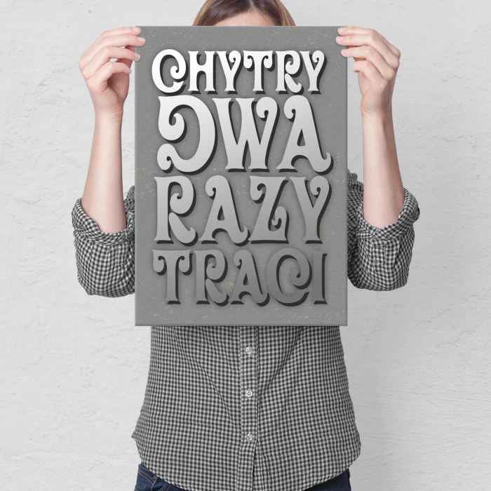 Plakat metalowy Chytry Prezent