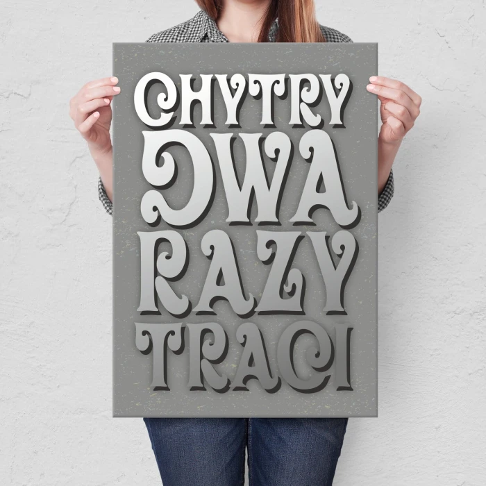Plakat metalowy Chytry Prezent