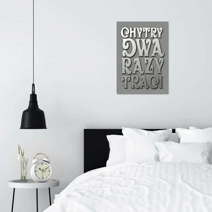 Plakat metalowy Chytry Prezent