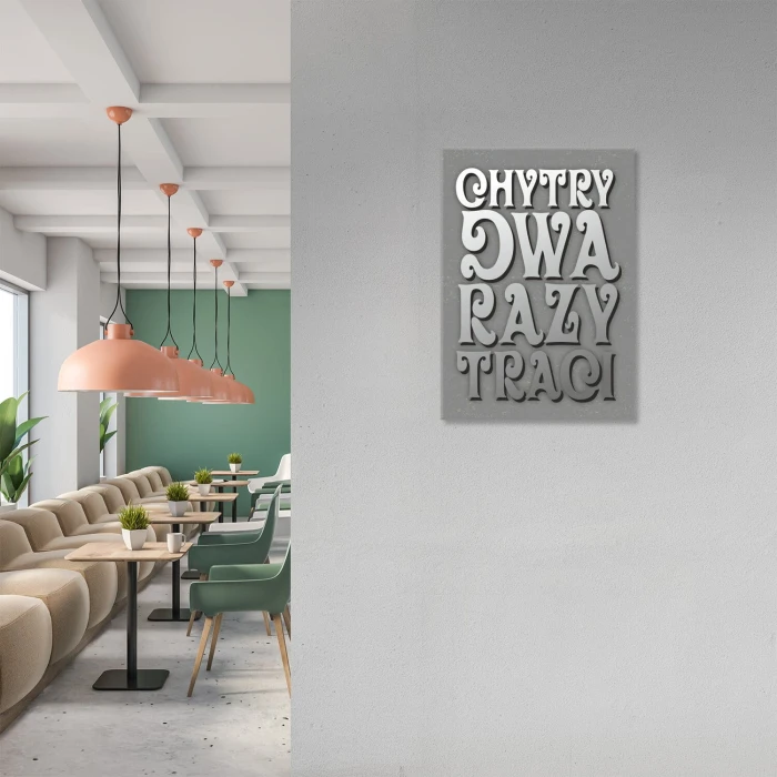 Poster metal Chytry gift