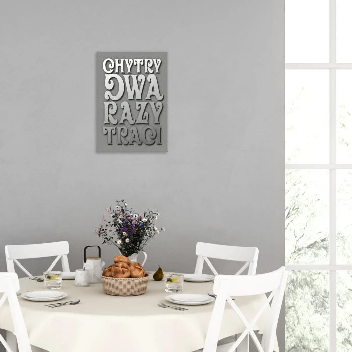 Poster metal Chytry gift