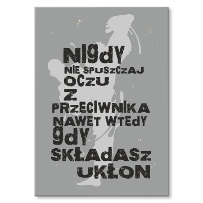 Plakat metalowy nie spuszczaj oczu Prezent