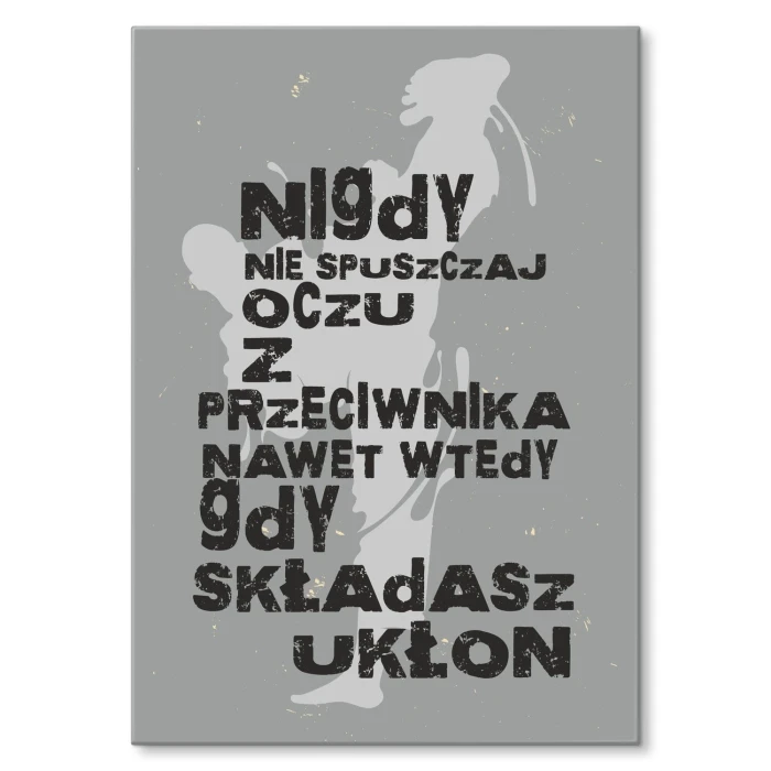 Poster metal nie spuszczaj oczu gift