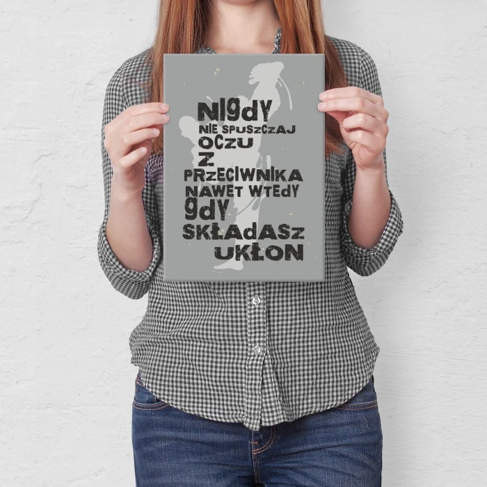 Poster metal nie spuszczaj oczu gift
