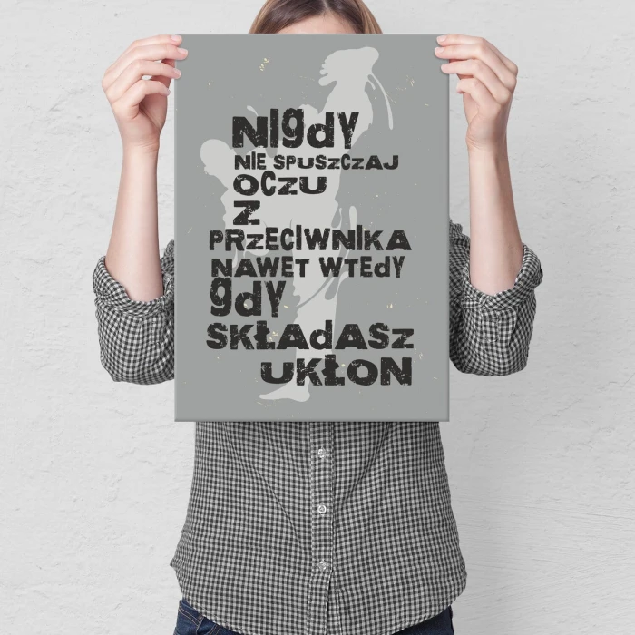 Poster metal nie spuszczaj oczu gift