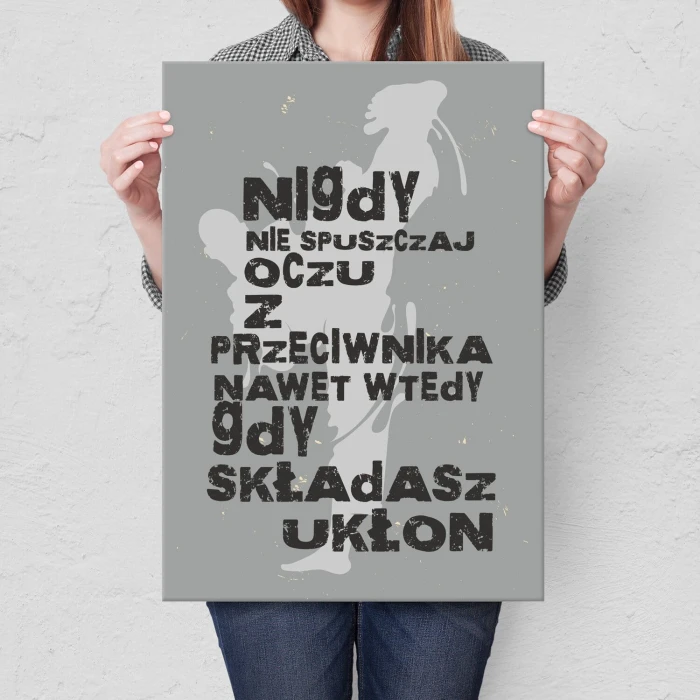 Poster metal nie spuszczaj oczu gift