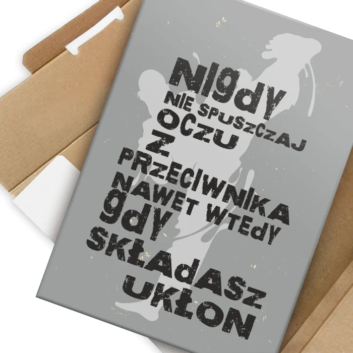Plakat metalowy nie spuszczaj oczu Prezent
