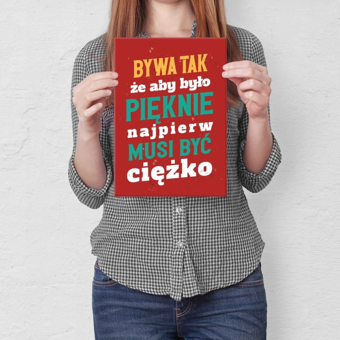 Poster metal Bywa tak gift
