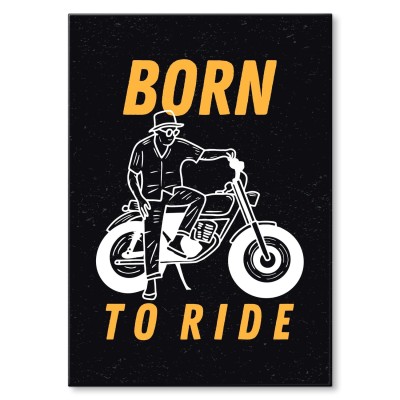 Poster metal born to ride gift