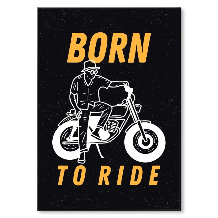 Poster metal born to ride gift