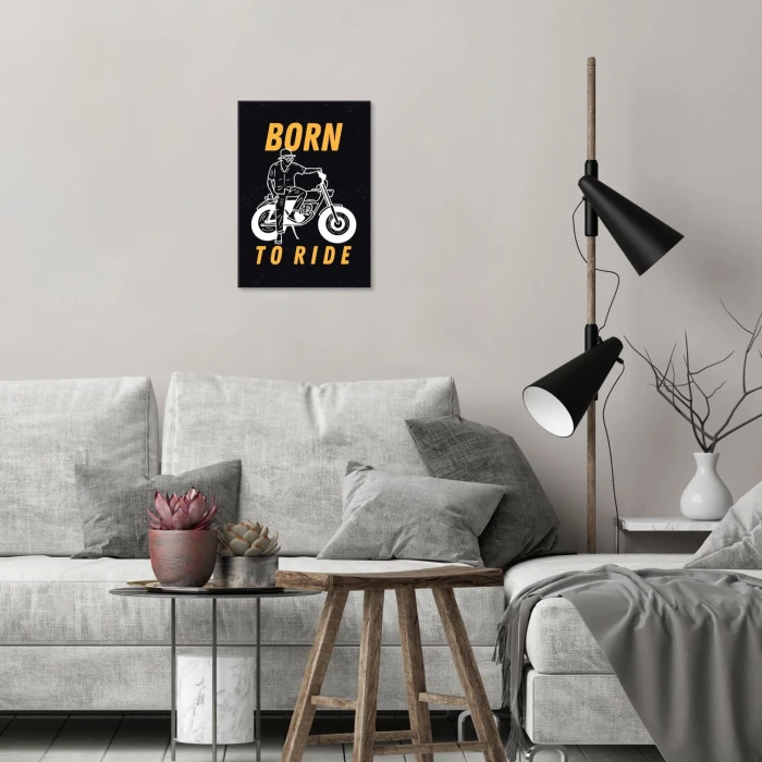 Poster metal born to ride gift
