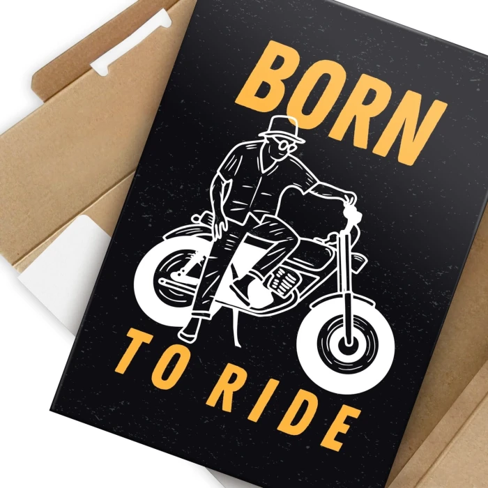 Poster metal born to ride gift