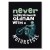 Plakat metalowy never underestimate Prezent