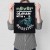 Plakat metalowy never underestimate Prezent