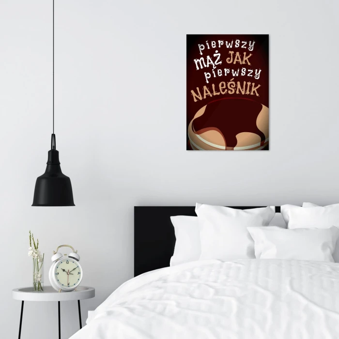 Plakat metalowy Pierwszy mąż Prezent