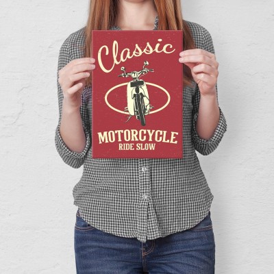 Poster metal classic ride slow gift