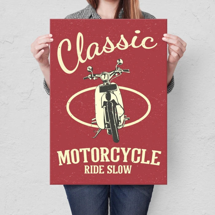 Poster metal classic ride slow gift