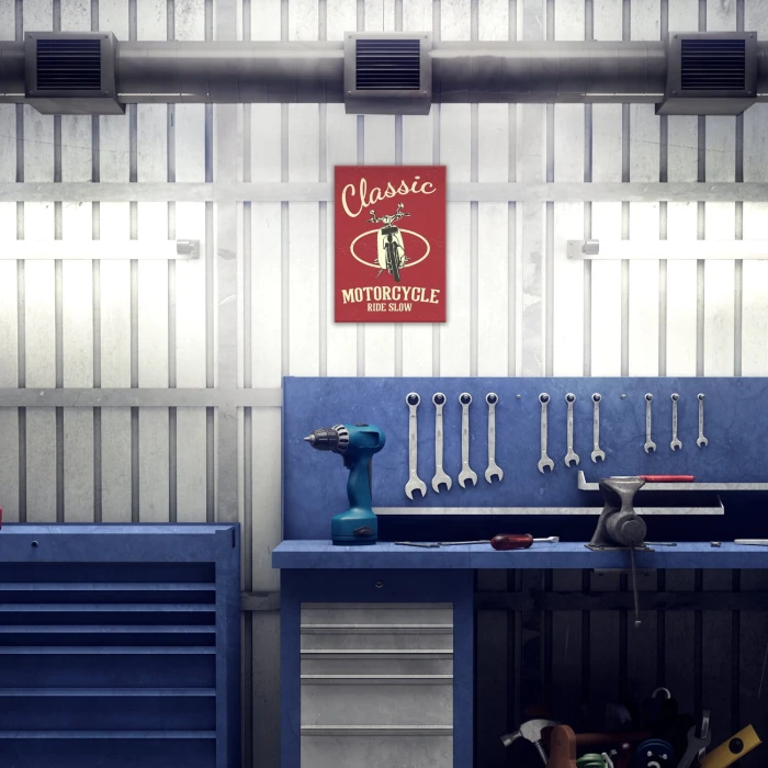 Poster metal classic ride slow gift