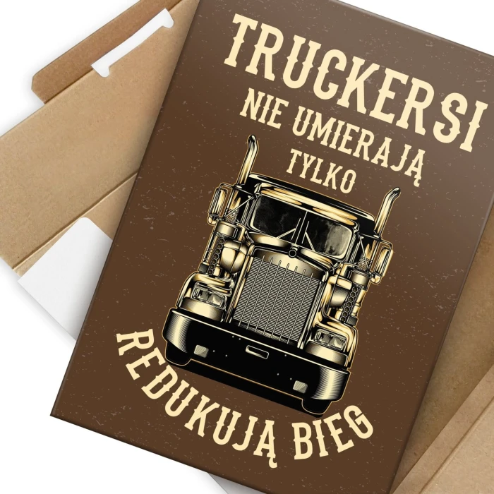 Plakat metalowy truckerski nie umierają Prezent