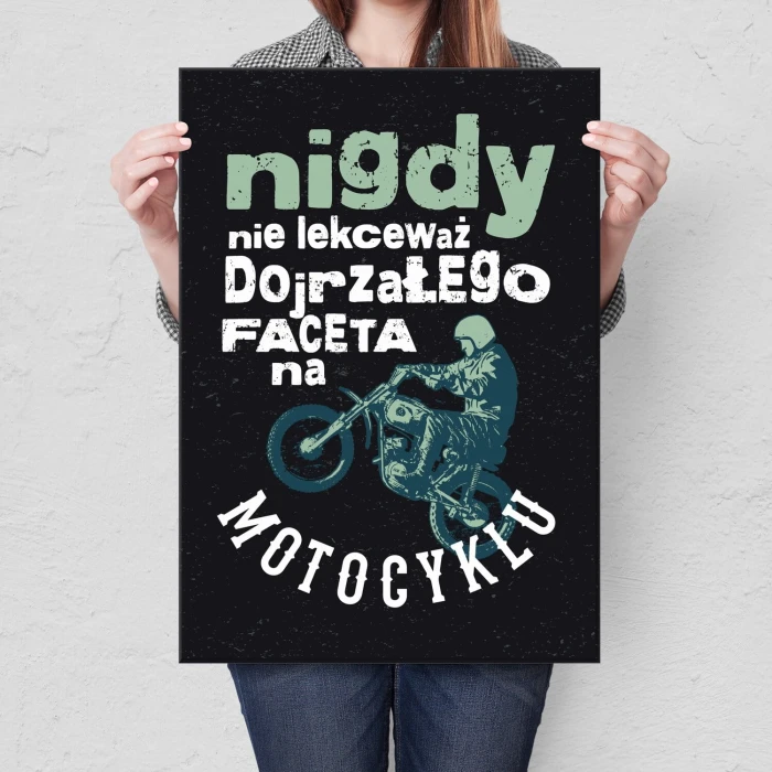 Poster metal nigdy nie lekceważ faceta gift