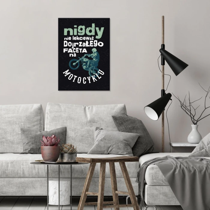 Poster metal nigdy nie lekceważ faceta gift