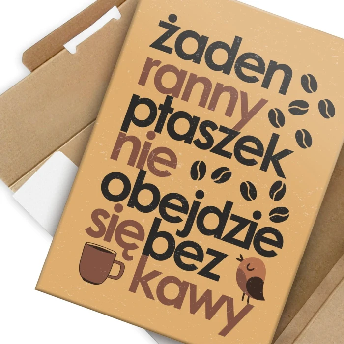 Plakat metalowy ranny ptaszek Prezent