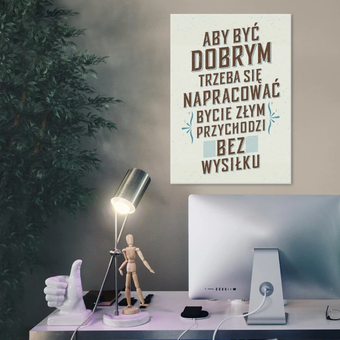 Poster metal aby być dobrym gift