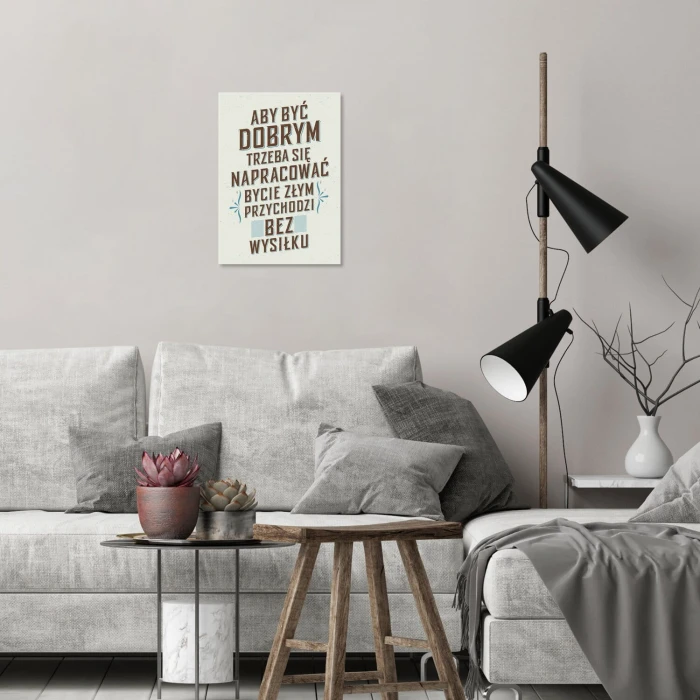 Poster metal aby być dobrym gift
