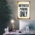 Poster metal motorcycle parking only gift