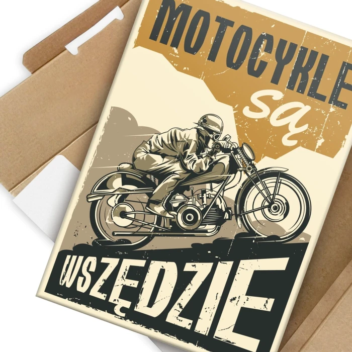 Poster metal motocykle są wszędzie gift