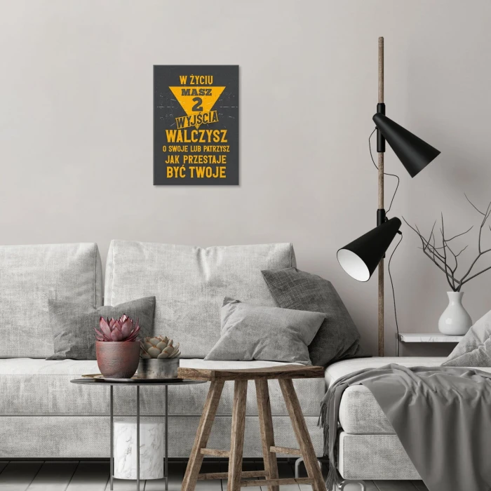 Poster metal dwa wyjścia gift