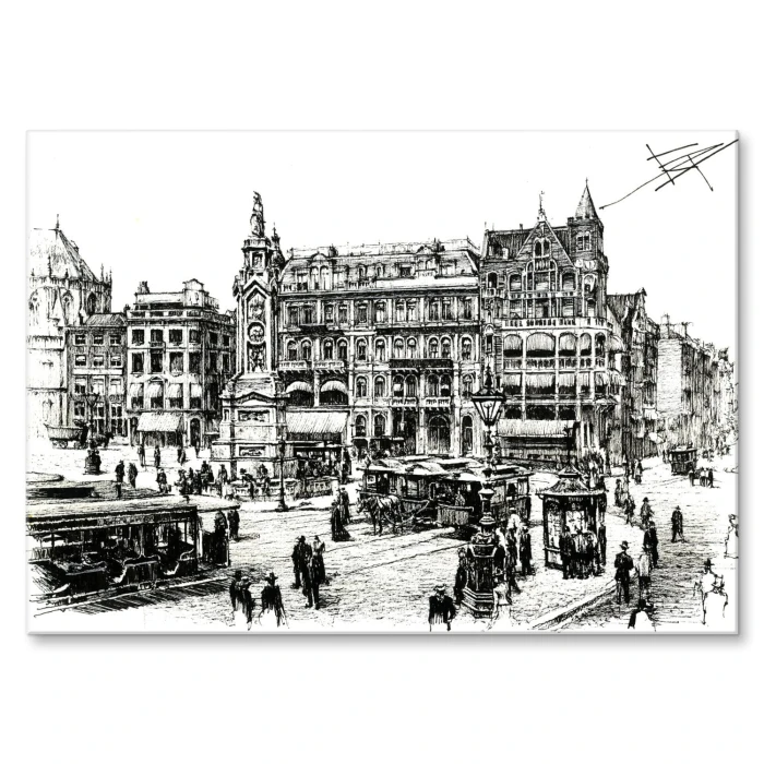 Poster metal Amsterdam gift