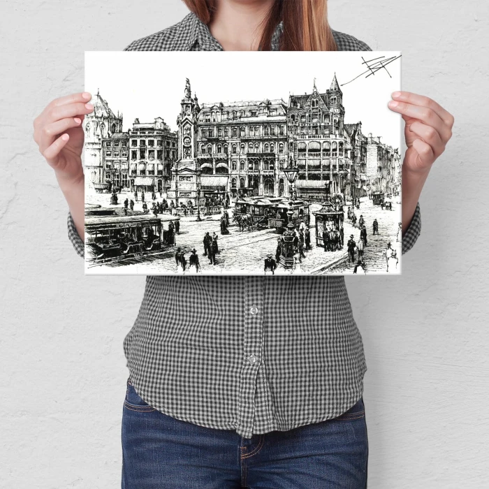 Poster metal Amsterdam gift