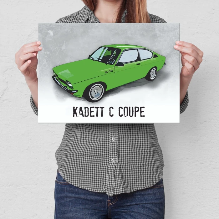 Plakat metalowy kadett c coupe Prezent