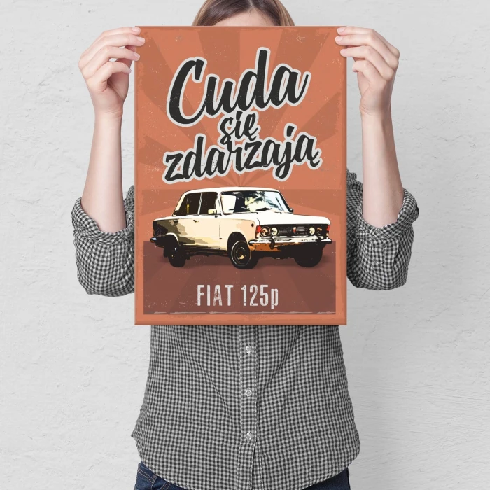 Plakat metalowy Cuda 125p Prezent