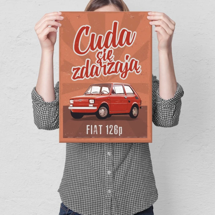 Plakat metalowy Cuda 126p Prezent