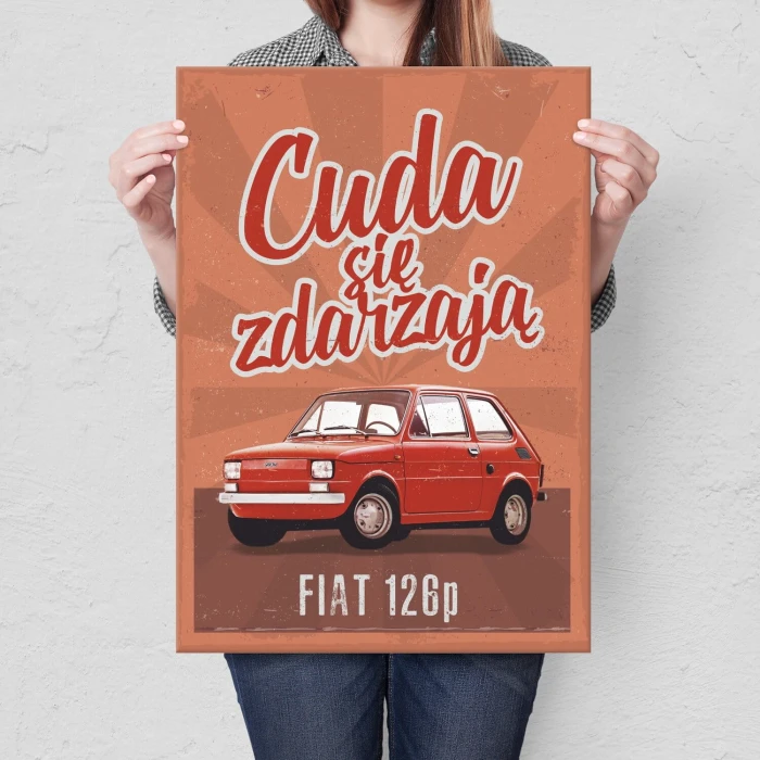 Plakat metalowy Cuda 126p Prezent