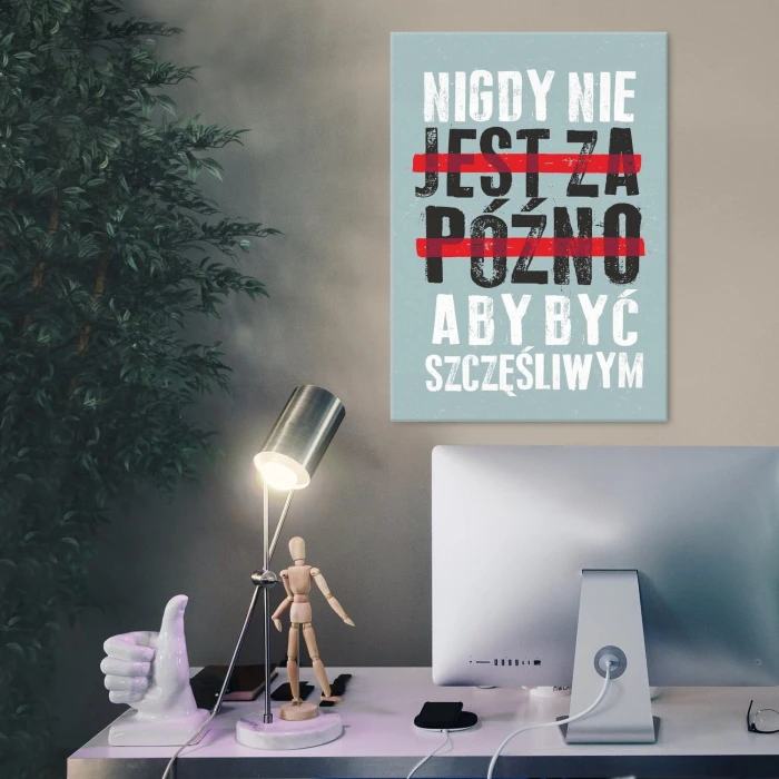 Poster metal nie jest za późno gift